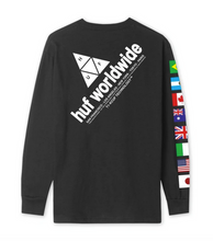 HUF Flag Union L/S T-Shirt Black