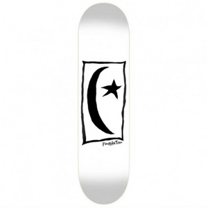Foundation Skateboards Star & Moon Square White Skateboard Deck 8.5"