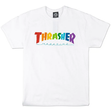 Thrasher Rainbow Mag T-Shirt White