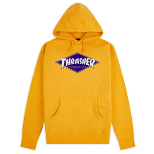 Thrasher Diamond Logo Hoody Gold