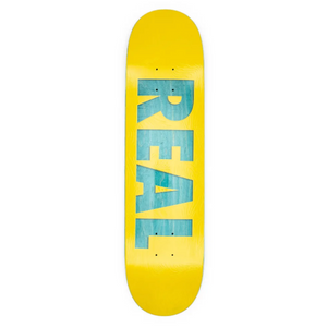 Real Skateboards Bold Team Series Yellow Skateboard Deck 8.06"