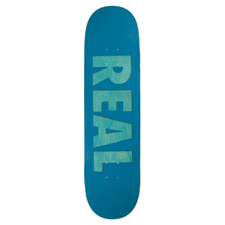 Real Skateboards Bold Team Series Navy Skateboard Deck 8.25