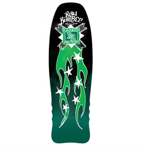 Krooked Skateboards Ray Barbee Flames Skateboard Deck 10"