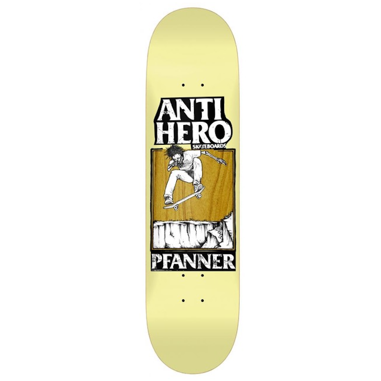 Anti Hero Skateboards Pfanner X Lance Mountain Skateboard Deck 8.25