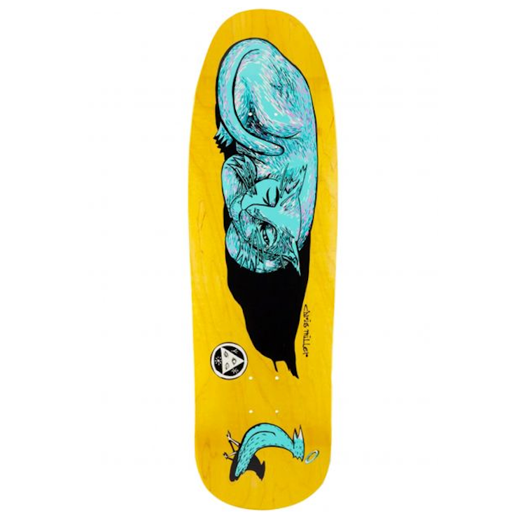 Welcome Skateboards Miller Sleeping Cat on Gaia Skateboard Deck 9.6