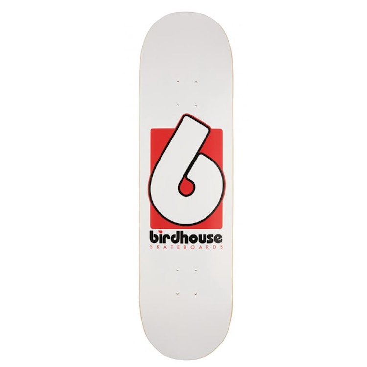 Birdhouse Skateboards B Logo White Skateboard Deck 8.5