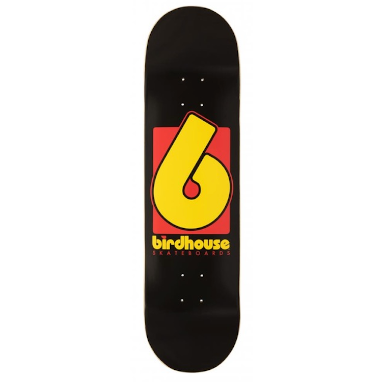 Birdhouse Skateboards B Logo Black Skateboard Deck 8.25