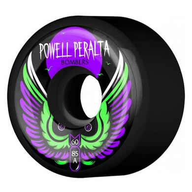 Powell Peralta Bomber III Black Skateboard Wheels 85a 60mm