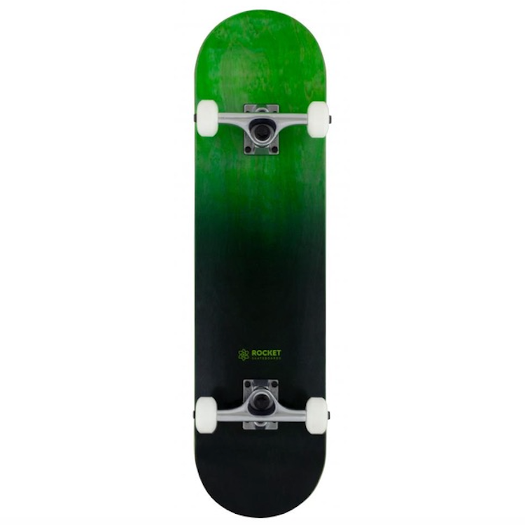 Rocket Skateboards Double Dipped Black Complete Skateboard 8