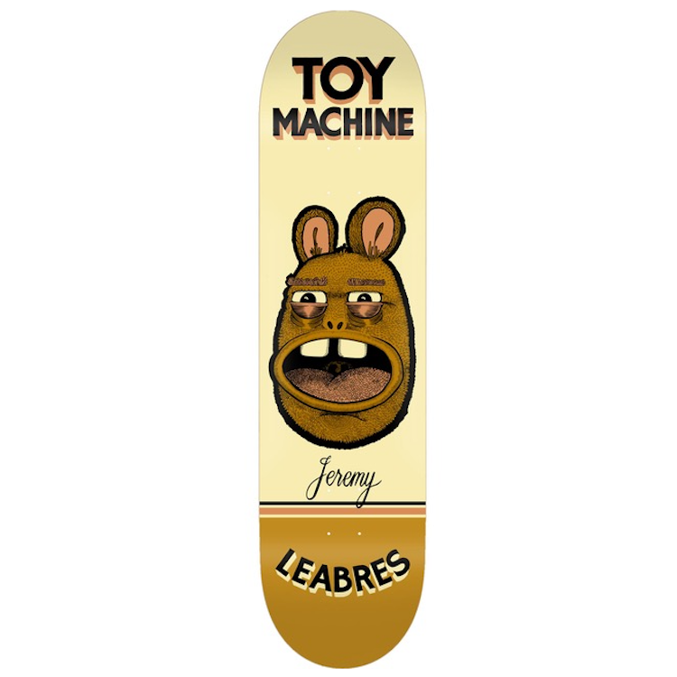Toy Machine Leabres Pen N Ink Skateboard Deck 8.25