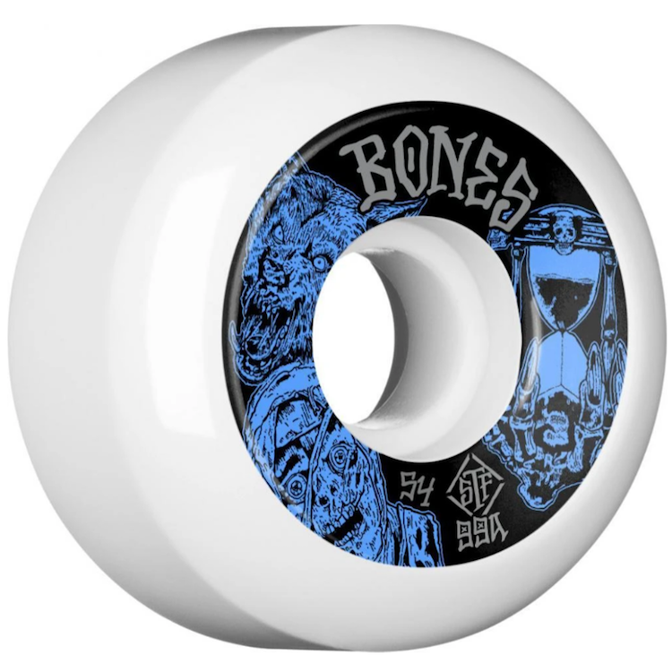 Bones Wheels STF Time Beasts Easy Streets Skateboard Wheels 99a 54mm