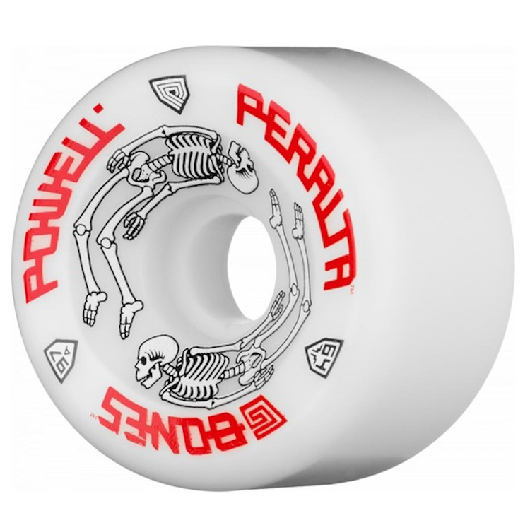 Powell Peralta G Bones White Skateboard Wheels 97a 64mm