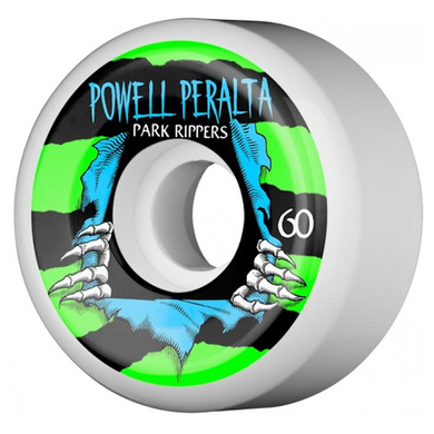 Powell Peralta Park Ripper 2PF White Skateboard Wheels 104a 60mm