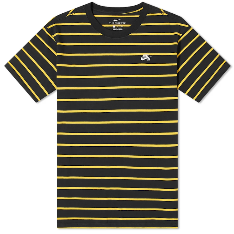 Nike SB Striped  S/S T-Shirt Black/University Gold