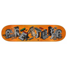 Creature Skateboards Slab DIY Orange Skateboard Deck 8.25"