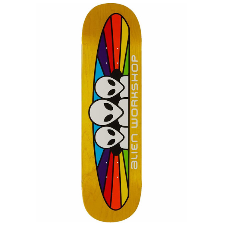 Alien Workshop Spectrum Yellow Skateboard Deck 7.875
