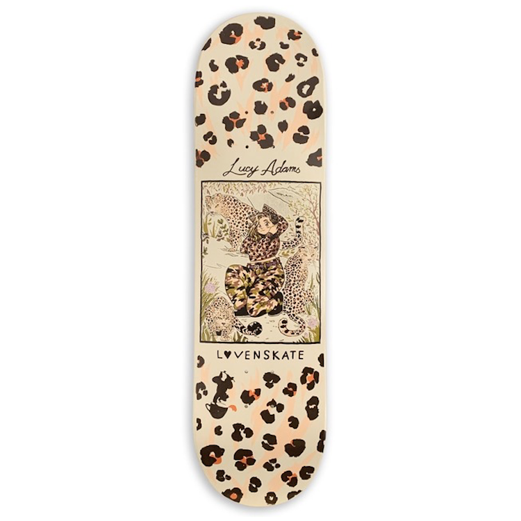 Lovenskate Master Of Camo Lucy Pro Board Skateboard Deck 8.25