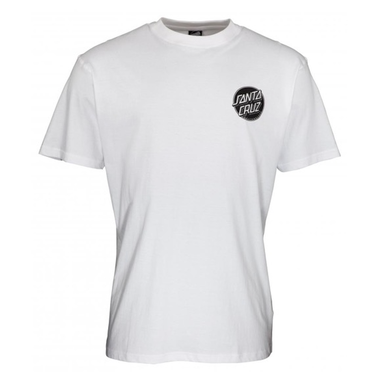 Santa Cruz Contra Dot Mono T-Shirt White