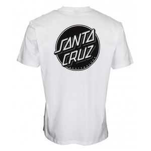 Santa Cruz Contra Dot Mono T-Shirt White