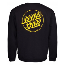 Santa Cruz Opus Dot Stripes Crew Sweatshirt Black