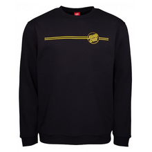 Santa Cruz Opus Dot Stripes Crew Sweatshirt Black