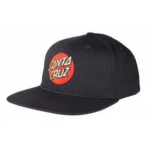 Santa Cruz Classic Dot Snapback Cap Black