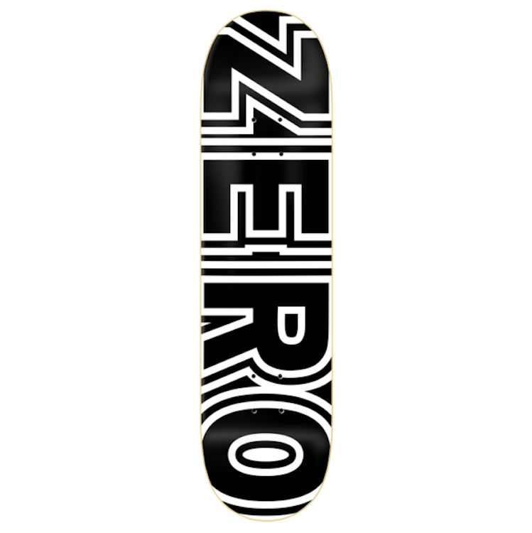 Zero Skateboards Classic Bold Skateboard Deck 8.25