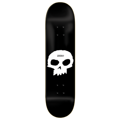 Zero Skateboards Single Skull Skateboard Deck 8.25
