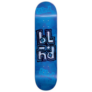 Blind Skateboards Stacked Stamp Blue Skateboard Deck 8.25"