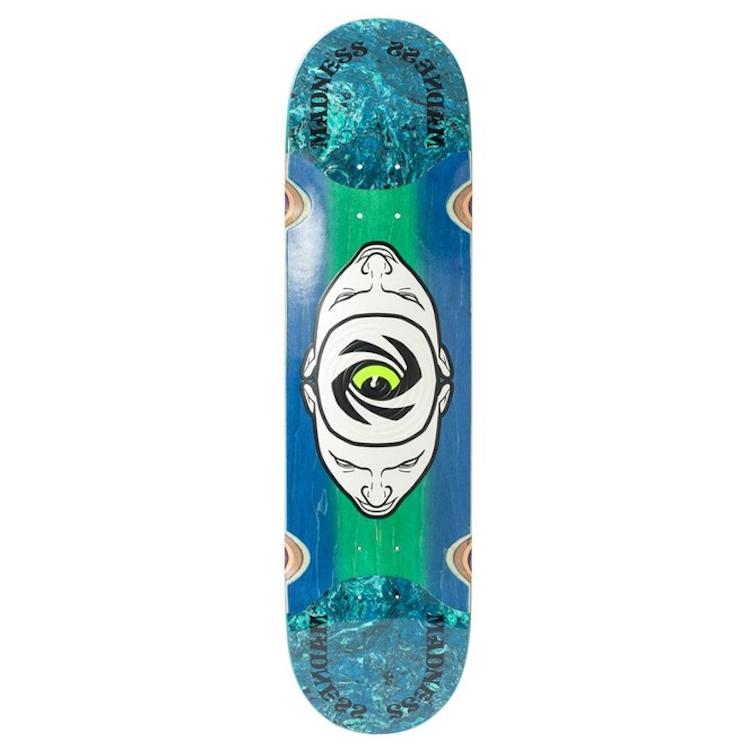 Madness Skateboards Minds Eye Popsicle Slick Blue/Green Skateboard Deck 8.125