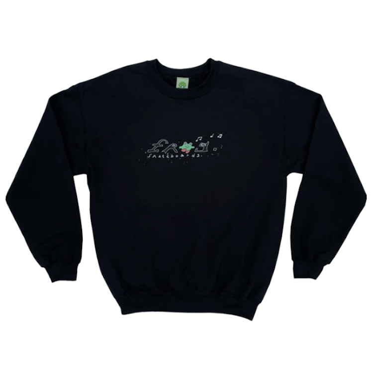 Frog Skateboards Happy Frog Sweatshirt Black