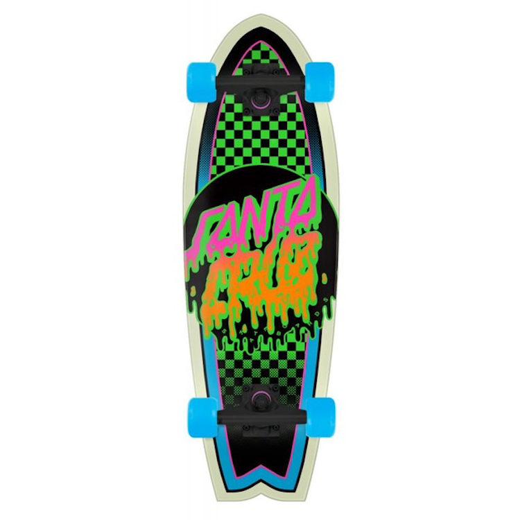 Santa Cruz Rad Dot Shark Cruiser Complete Skateboard 8.8