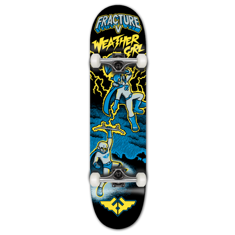 Fracture Skateboards X Jon Horner Weather Girl Mini Complete Skateboard 7.25