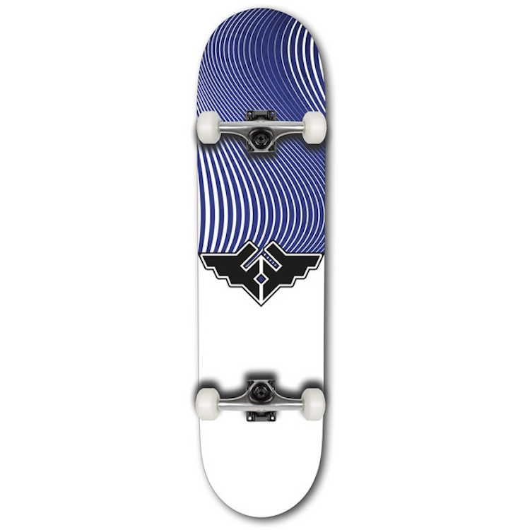 Fracture Skateboards Wings V4 Blue Complete Skateboard 8.0