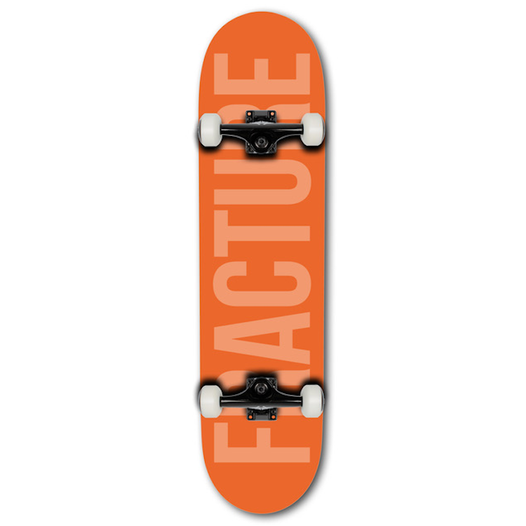 Fracture Skateboards Fade Orange Complete Skateboard 8.0