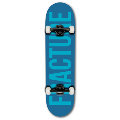 Fracture Skateboards Fade Blue Teal Complete Skateboard 8.25