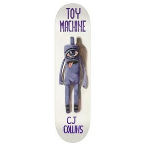 Toy Machine CJ Collins Sock Doll Skateboard Deck 7.75"