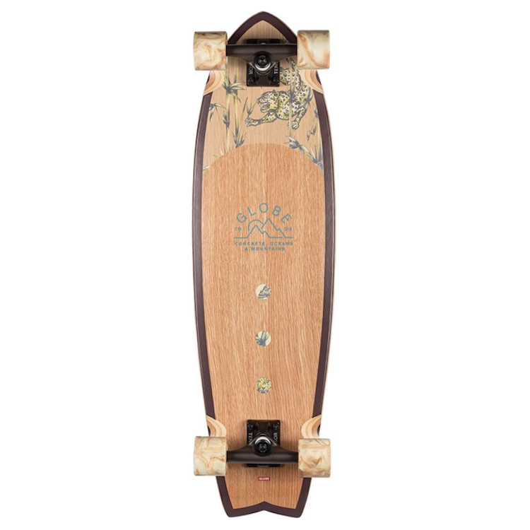 Globe Chromantic White Oak/Jaguar Complete Skateboard Cruiser 9.5