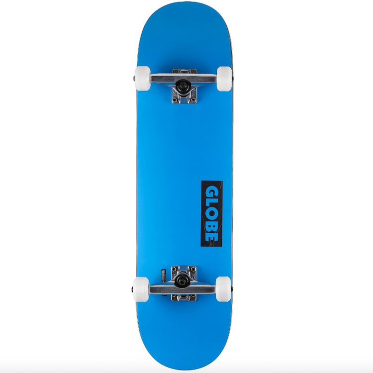 Globe Goodstock Neon Blue Complete Skateboard 8.375
