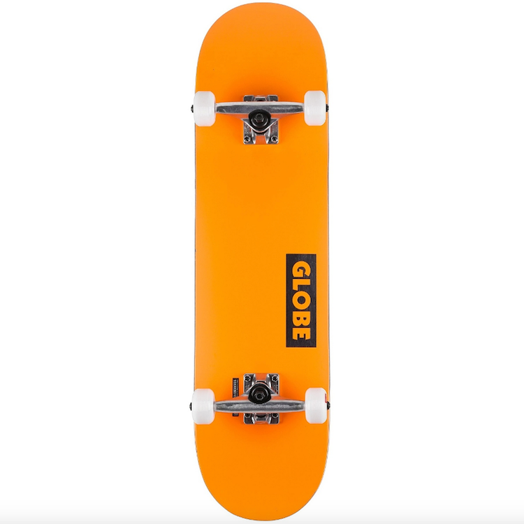 Globe Goodstock Neon Orange Complete Skateboard 8.125