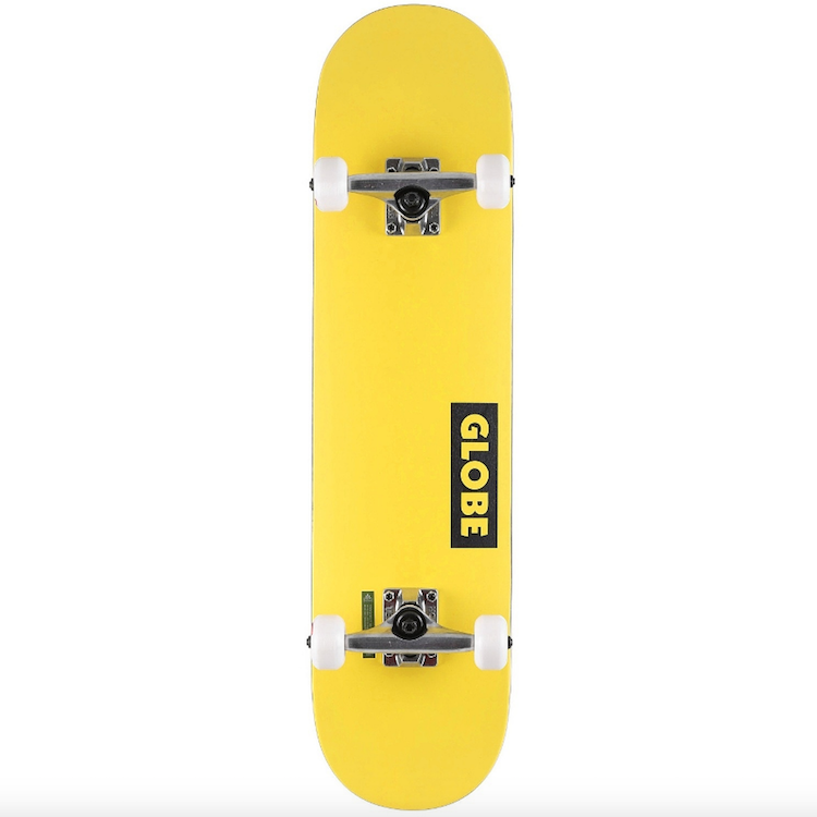 Globe Goodstock Neon Yellow Complete Skateboard 7.75