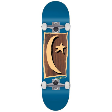 Foundation Skateboards Star Moon V.2 Blue Complete Skateboard 7.88