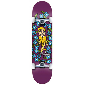 Krooked Skateboards Team Sweatpants Purple Complete Skateboard 7.75"