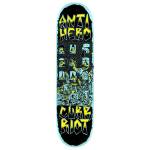 Anti Hero Skateboards Team Curb Riot Skateboard Deck 8.38"