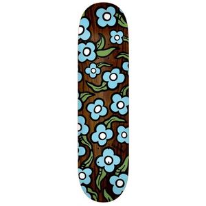 Krooked Skateboards Team Wild Style Flowers (Various Stains) Skateboard Deck 8.5"