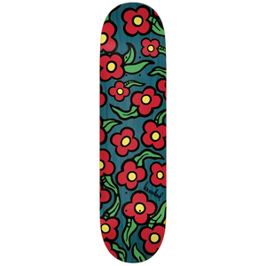Krooked Skateboards Team Wild Style Flowers Skateboard Deck 8.25"