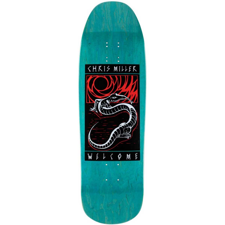 Welcome Skateboards Miller Lizard on Gaia Skateboard Deck 9.6