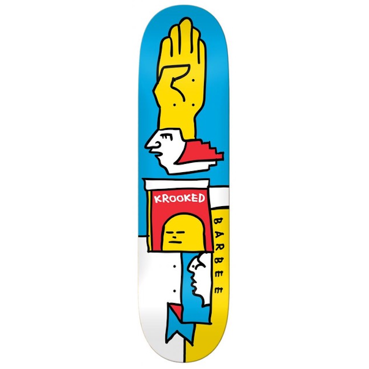 Krooked Skateboards Barbee Mondriaan Skateboard Deck 8.25