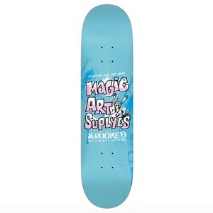 Krooked Skateboards Team Magic Art Supplies Skateboard Deck 8.06"