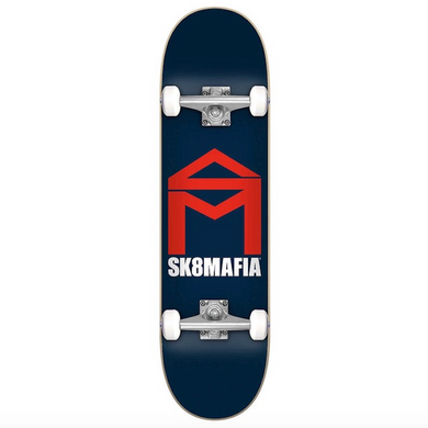 Sk8mafia House Logo Navy Complete Skateboard 7.87